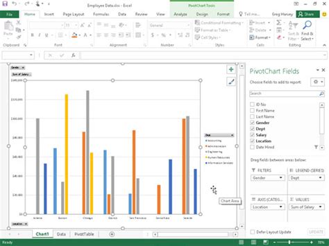 How To Create A Clustered Column Pivot Chart In Excel 2016 Printable