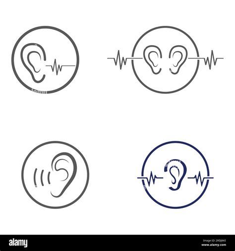 ear logo design Stock Vector Image & Art - Alamy