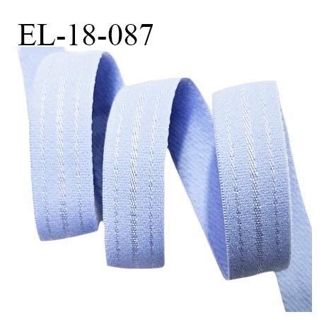 Elastique Lingerie Mm Couleur Bleu Doux Au Toucher Largeur Mm Allongement Prix Au