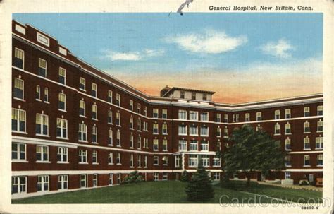 General Hospital New Britain Ct Postcard