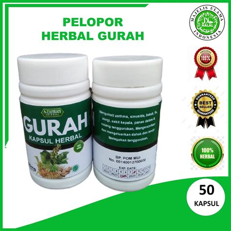 Jual Obat Gurah Kapsul Herbal Atasi Batuk Berdahak Tidur Ngorok Obat