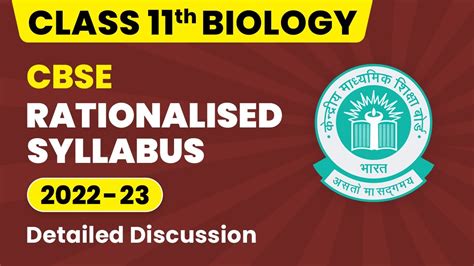 Cbse Rationalised Syllabus Class 11 Class 11 Biology Syllabus 2022 23