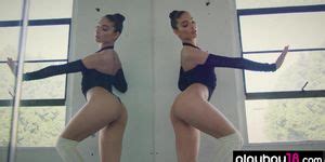 Flexible Skinny Latina Ballerina Emily Willis Stripping And Practicing Tnaflix