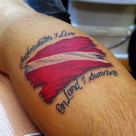 30 Dive Flag Tattoo Ideas for Men