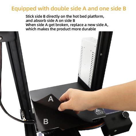Jual Magnetic Panas Bed Tape Printer 3D 220x220mm Stiker Hot Bed Printer 3D Penggunaan Kembali