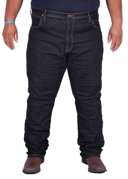 Calça Jeans Masculina Preta Elástano Plus Size Wrangler