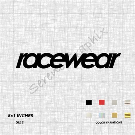 Racewear Sticker Waterproof Cut Out Sticker Shopee Philippines