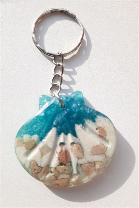 Кусочек моря.Брелок из эпоксидной смолы. in 2024 | Keychain, Clock ...