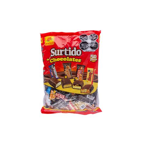 Surtido De La Rosa Chocolates Mini Bolsa 50 Pzas 50 Pza