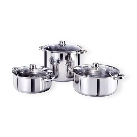 Salton 6 Piece Stainless Steel Pot Set