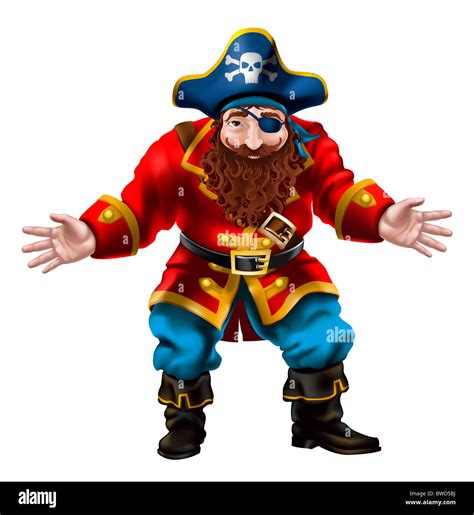 Red Beard Pirate Clip Art