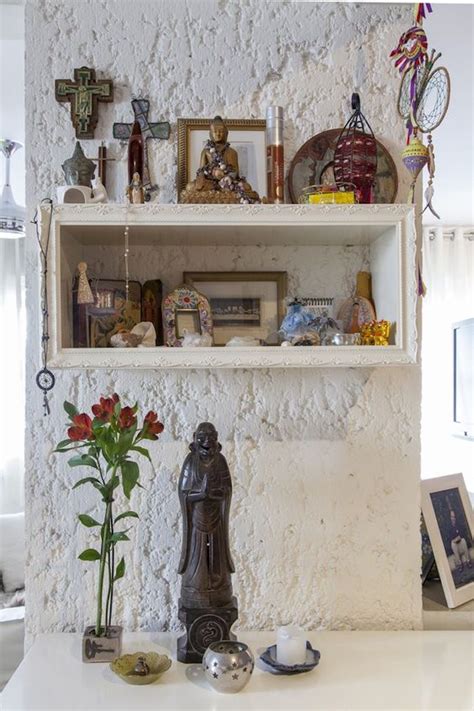 Ideias De Altar No Quarto - Como fazer um altar no quarto? Veja 41 inspirações