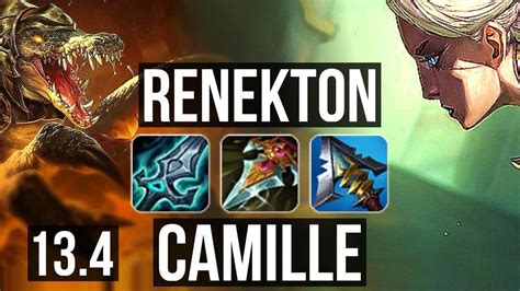 RENEKTON Vs CAMILLE TOP 1300 Games 6 Solo Kills 1 3M Mastery