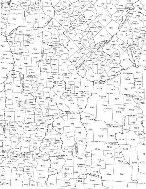 Georgia Usgenweb Archives Militia District Maps