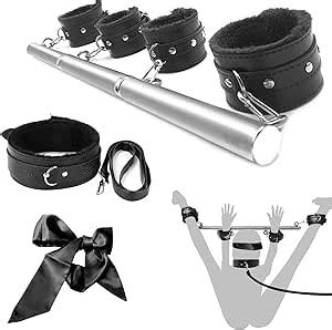 Handschellen Sex Bett Bondageset Fessel Set Spreizstange Sexspielzeug Verstellbar Handschellen