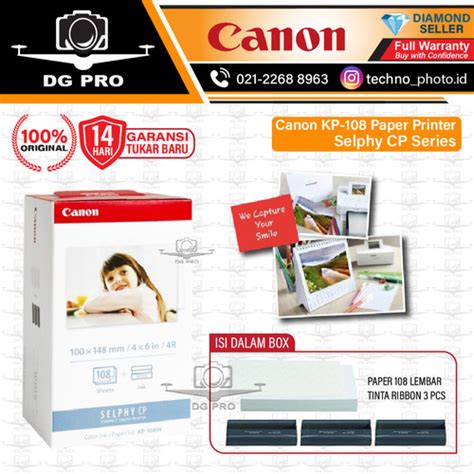 Jual Canon KP-108 Paper Printer Canon Selphy CP Series - KP108 / KP ...