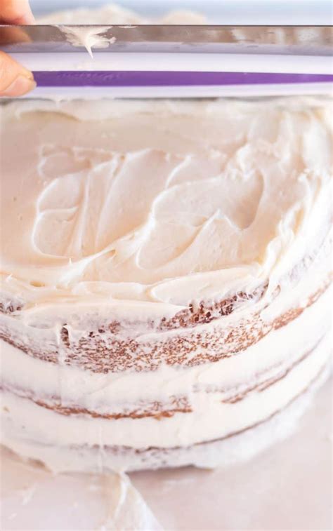How To Frost A Naked Cake Or Semi Naked Cake For Beginners