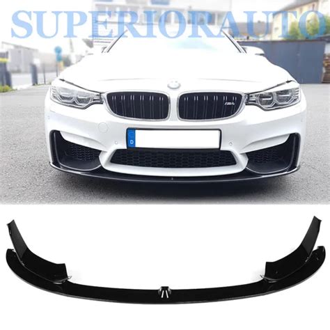 POUR BMW M4 F82 F83 M Performance Spoiler Avant Lèvre Pare Chocs Noir