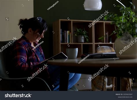 Tranquil Silent Depressed Black Haired Mature Stock Photo Shutterstock