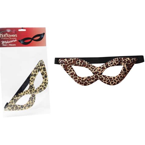 Máscara Sensual Oncinha Tiazinha Hot Flowers Sex shop Loja Pimenta