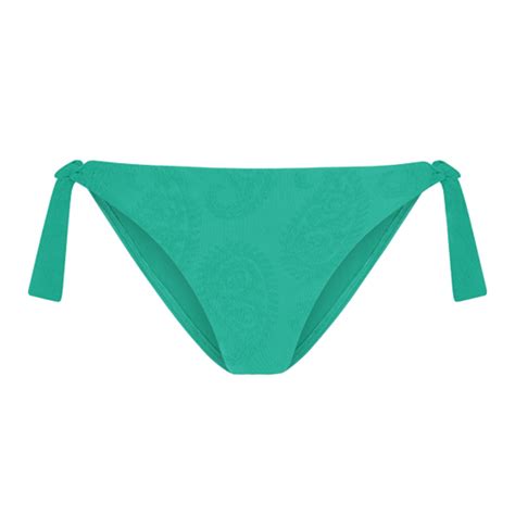 Cyell Bademode Deep Green Bikini Hose mit Seitlichen Bändern Annadiva