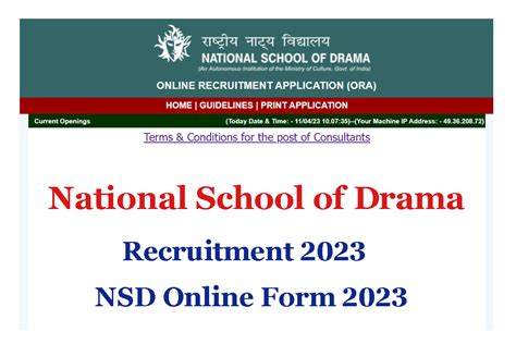 National School Of Drama Recruitment 2023 For 9 Various Posts Nsd
