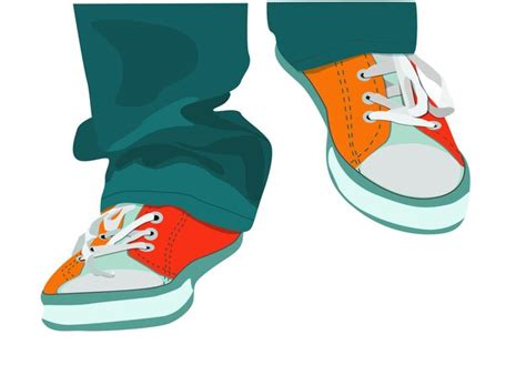 feet walking clipart