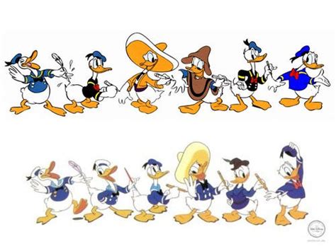 Donald Duck Evolution Thru The Years By Polskienagrania1990 On Deviantart