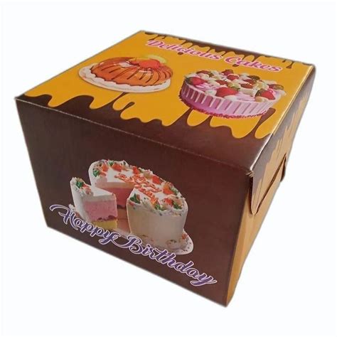 Printed Duplex Paper Cake Box At Rs Piece Cake Box In Ahmedabad