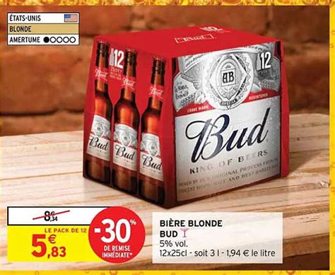 Promo Bi Re Blonde Bud Chez Intermarch Contact Icatalogue Fr