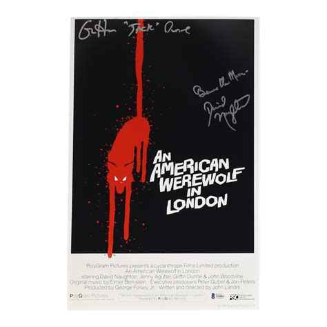 David Naughton And Griffin Dunne Signed An American Werewolf In London