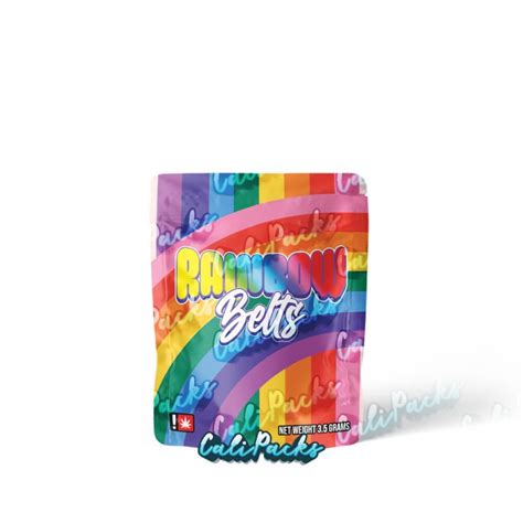 Rainbow Belts 2024 Design 3 5g Mylar Bag By Uk