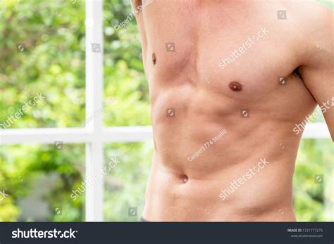 Nude Muscular Man Torso Abdominal Muscle Stock Photo 1721777275 Shutterstock