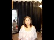 Mature Woman Zilah Luz Moving Sensually Nude Under Transparent Lace To Healing Music Xxx