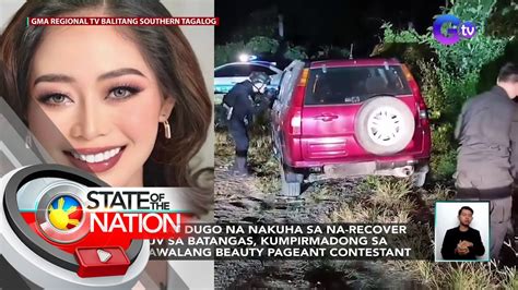 Buhok At Dugo Na Nakuha Sa Na Recover Na Suv Sa Batangas Kumpirmadong