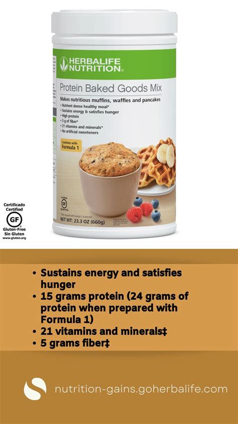 Protein Baked Goods Mix Sustains Energy And Satisfies Hunger Protein Baking Nutrition