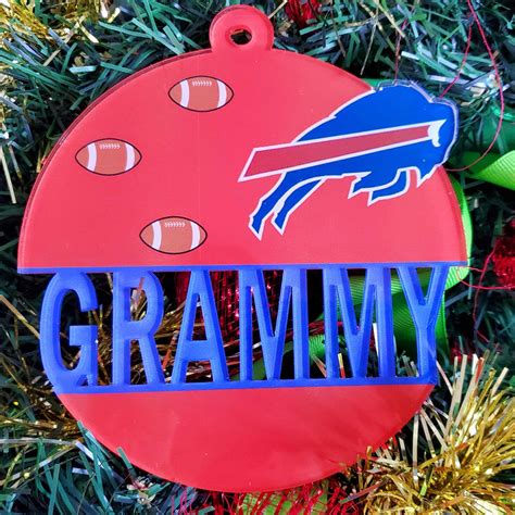 Buffalo Bills Ornament - Dad's Wooden Garage