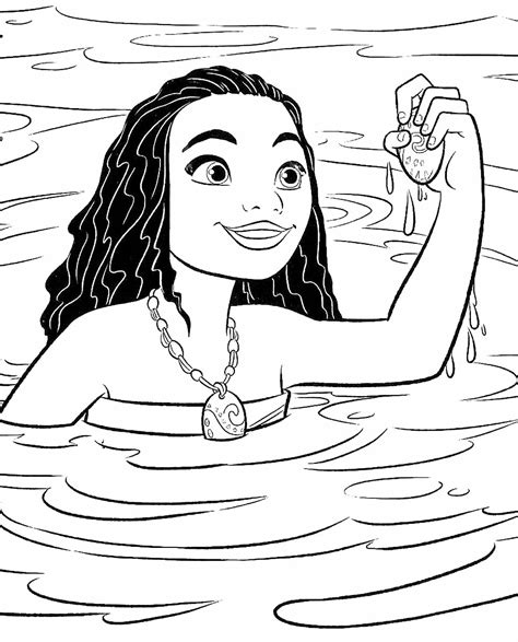 Desenhos De Moana Para Pintar E Colorir Como Fazer Em Casa