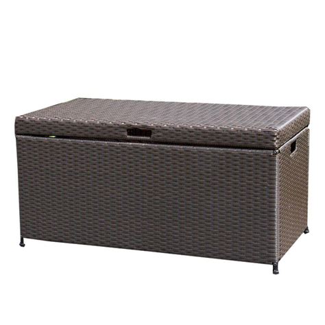 Suncast Java Gal Resin Wicker Deck Box Bmdb The Home Depot