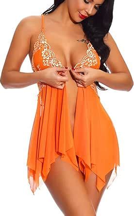 Amazon Womens Sexy Lingerie Sets Sex Naughty Plus Size Mesh See Through Teddy Babydoll Lace