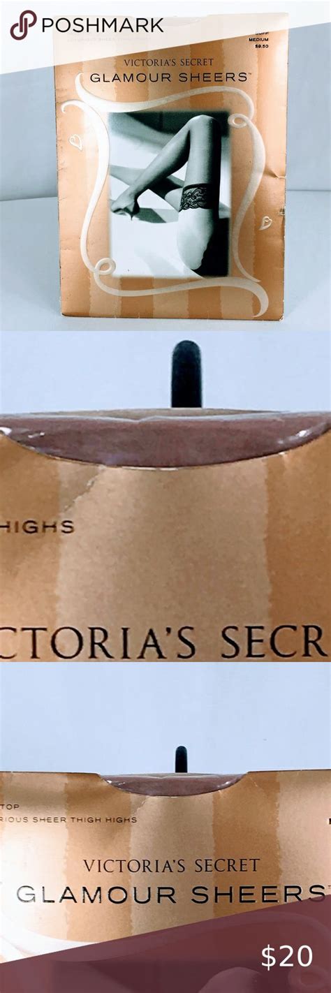 Victoria S Secret Deadstock Glamour Sheers Thigh High Stockings In Nude Thigh High Stockings