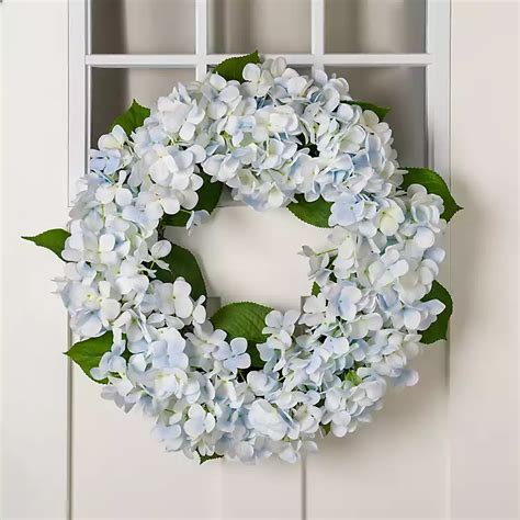 Blue Real Touch Hydrangea Wreath Kirklands Home