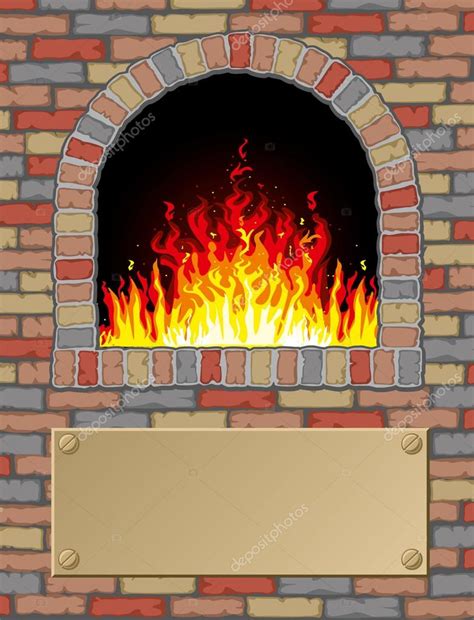 Antique Fire Place Stock Vector By Pazhyna 16785863