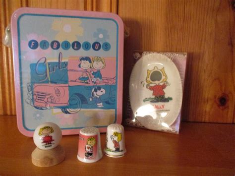 Peanuts Characters Sally Brown Thimbles Box EstateSales Org