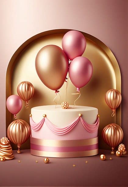 Free Silver And Gold Birthday Background Image