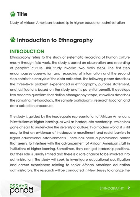 Ethnography Paper Outline Example Useful Tips On Writing An