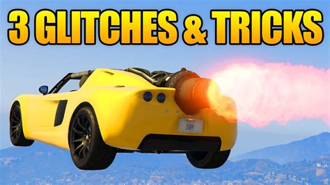 GTA 5 Online 3 GLITCHES TRICKS Rank Up Fast Trick Drive Boat