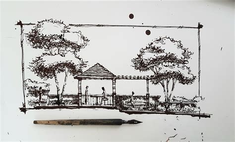 Landscape Architecture Sketches At Explore