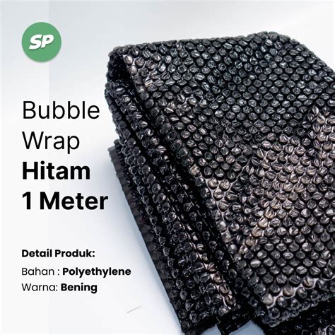 Jual Bubble Wrap Hitam 1 Meter Sarjana Packaging Bubble Wrap 1 25 X