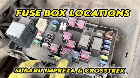 Fuse Box Location Of Subaru Impreza Crosstrek 2012 2013 2014 2015